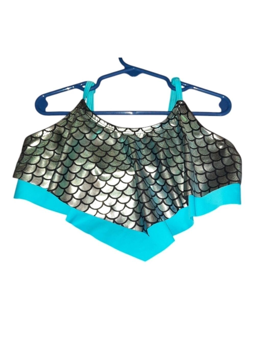 Justice Girls Mermaid Bikini Top Size 12